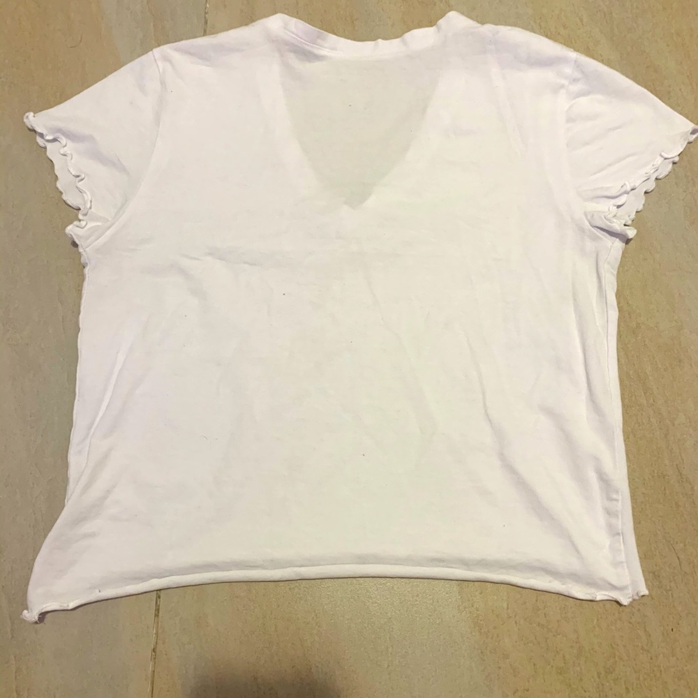 a white shirt